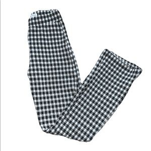 Urban outfitters Stretchy checkered straight leg/flare pants